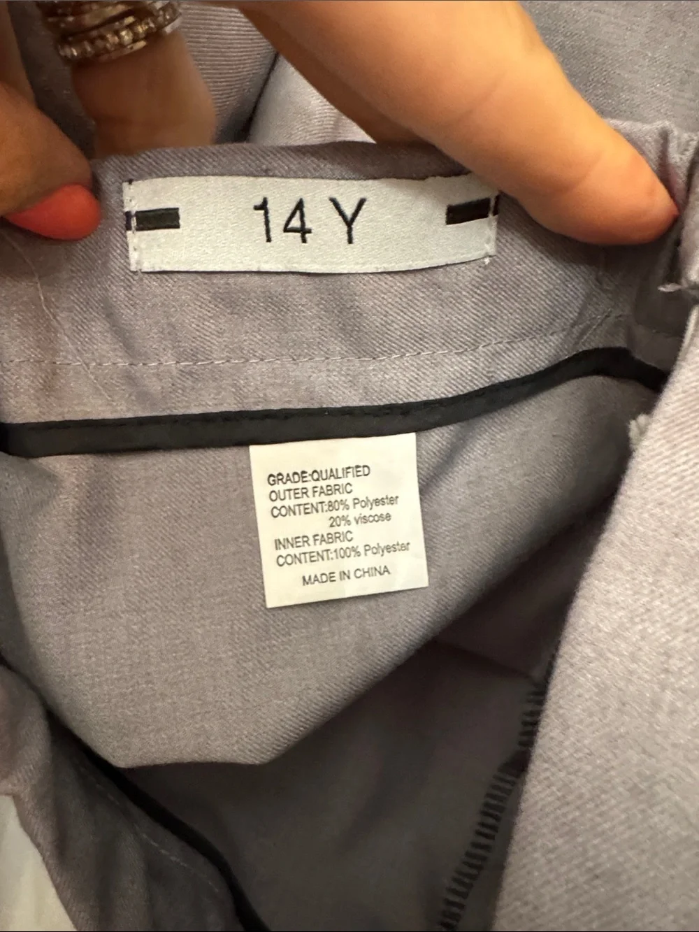 Boys grey suit jacket & pants